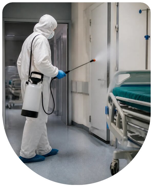 Профессиональная дезинфекция больницы в Апшеронске под ключ